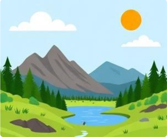 Nature easy scenery drawing